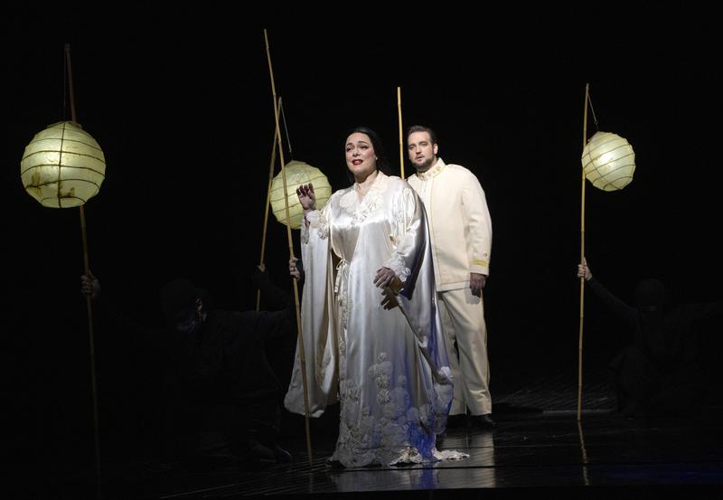 Eleonora Buratto as Cio-Cio-San and Brian Jagde as Pinkerton in Puccini's "Madama Butterfly."