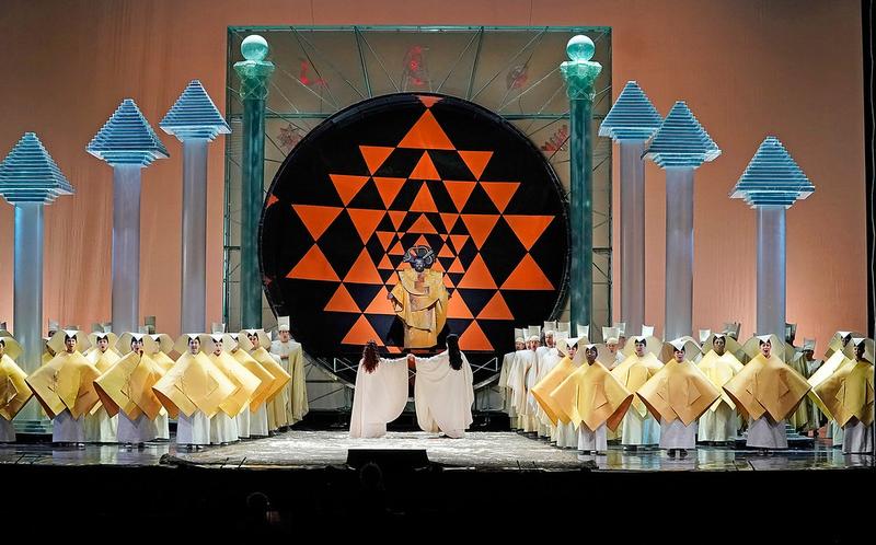 Cast of The Magic Flute performs a scene