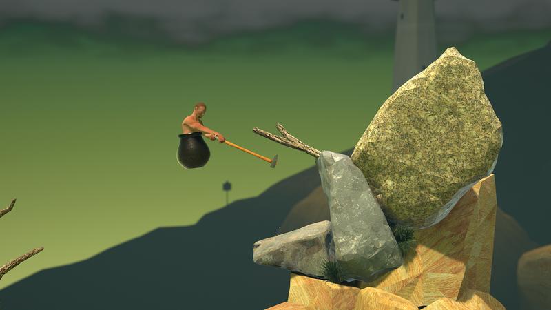 Getting Over It with Bennett Foddy Gameplay -- Enjoy My Frustration 