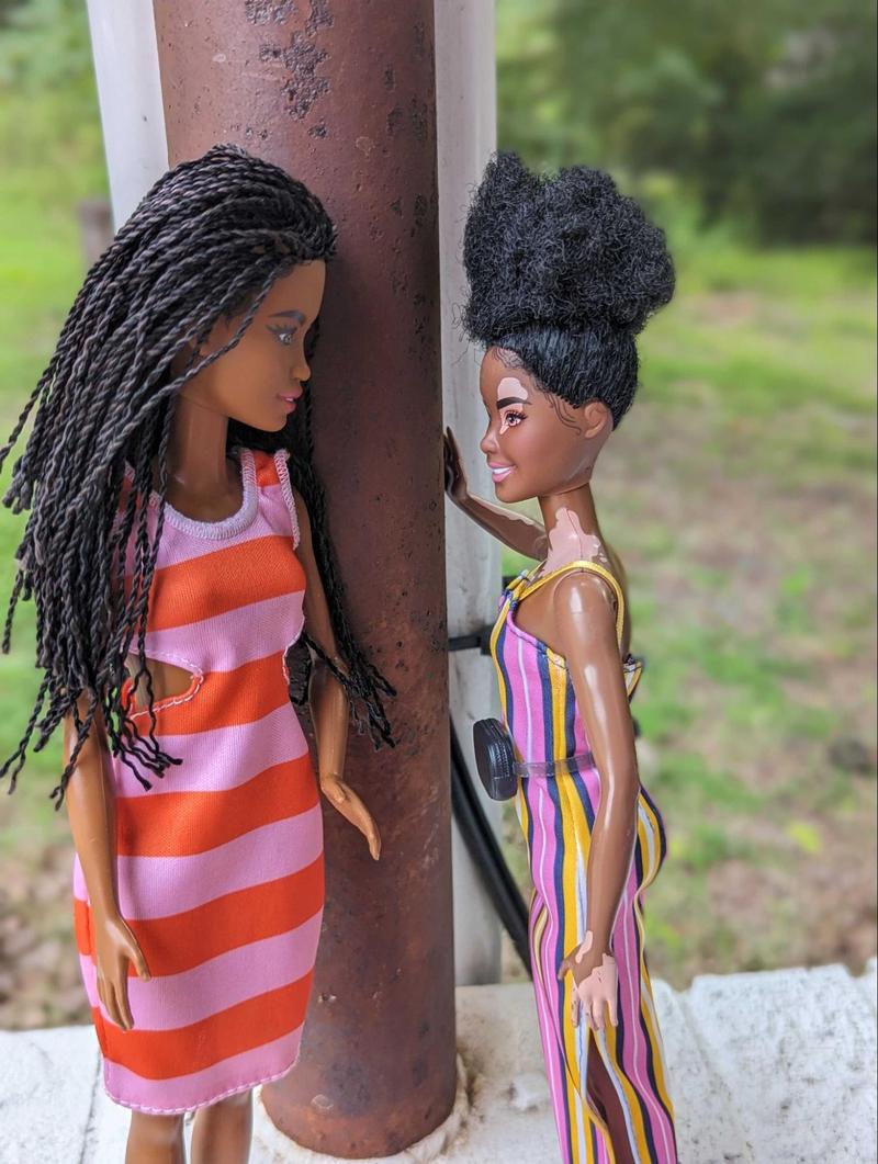 Black and white barbie doll hot sale