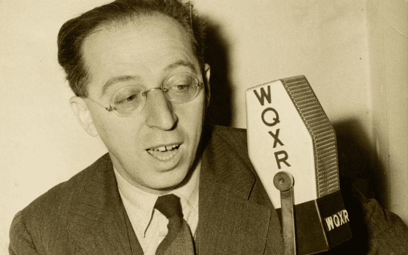 Aaron Copland at WQXR in 1942