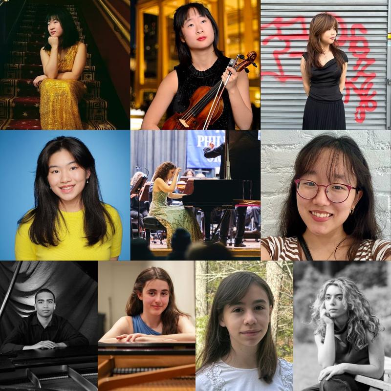 (top left to right) Philina Zhang, Nickita Zhang, Mayu Kanai (middle left to right) Sophia Shao, Simona Heifetz, Rinoha Isetani, (bottom left to right) Jesse Hubbs, Anna Kesselman, Eliya Pariente, Ell