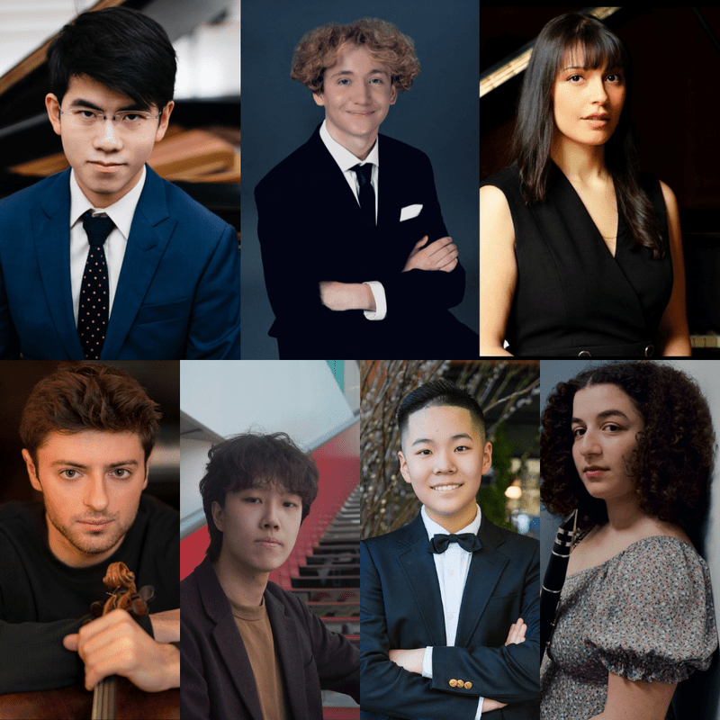 (top left to right) Aristo Sham, Adam Jackson, Brielle Perez, (bottom left to right) Daniel Rafimayeri, Yunqing Huang, Yunqing Huang, Alex Liu, Anoush Pogossian