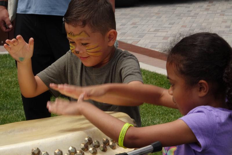 Face paint and drums at NJPAC.