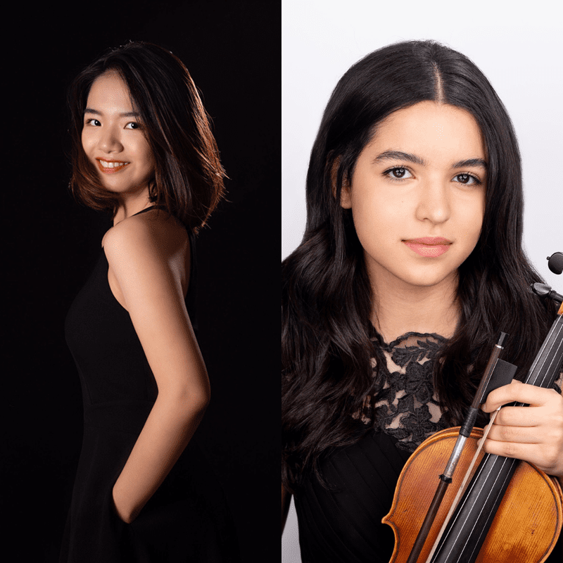 (left to right) Zitong Wang & Ana Isabella España