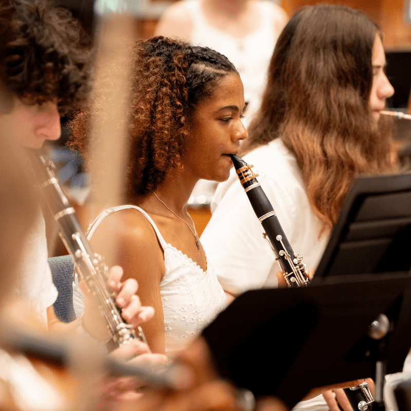 Clarinetist Sarah Morris with The Greenwood Orchestra