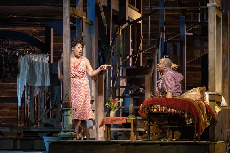 Brittany Renee as Bess and Alfred Walker as Porgy in the Gershwins' "Porgy and Bess."