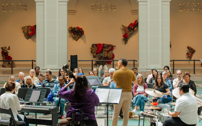 Members of the Brooklyn Symphony Orchestra at the Brooklyn Museum