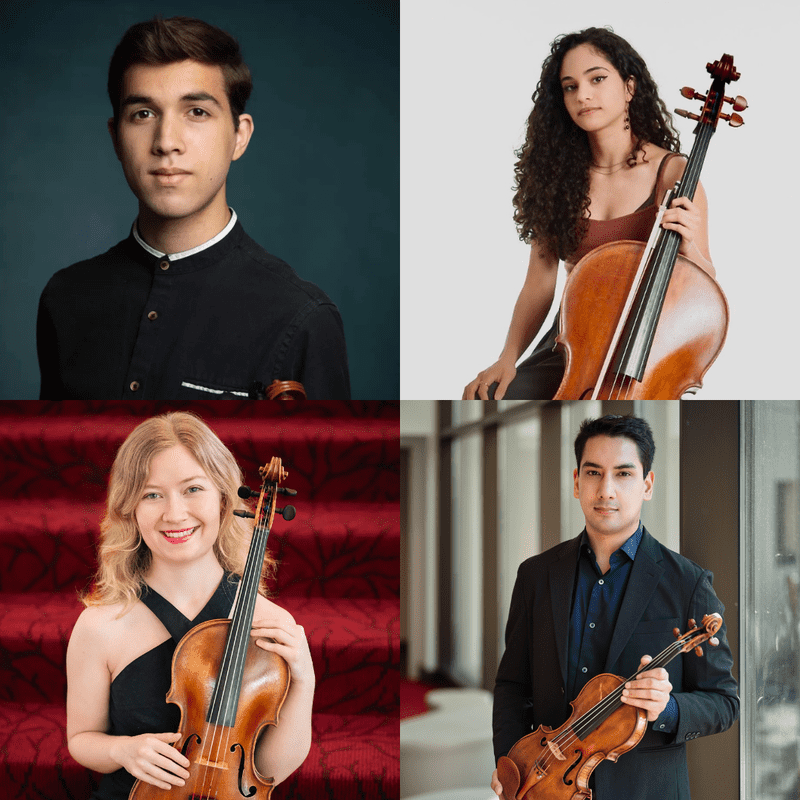 (top left to right) Sameer Agrawal & Danielle Akta (bottom left to right) Miranda Wener & Daniel Dastoor