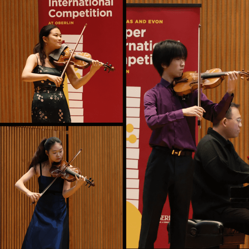 (top left to right) Minji Choi & Mingzhe Ye (bottom left) Elizabeth Poppy Song
