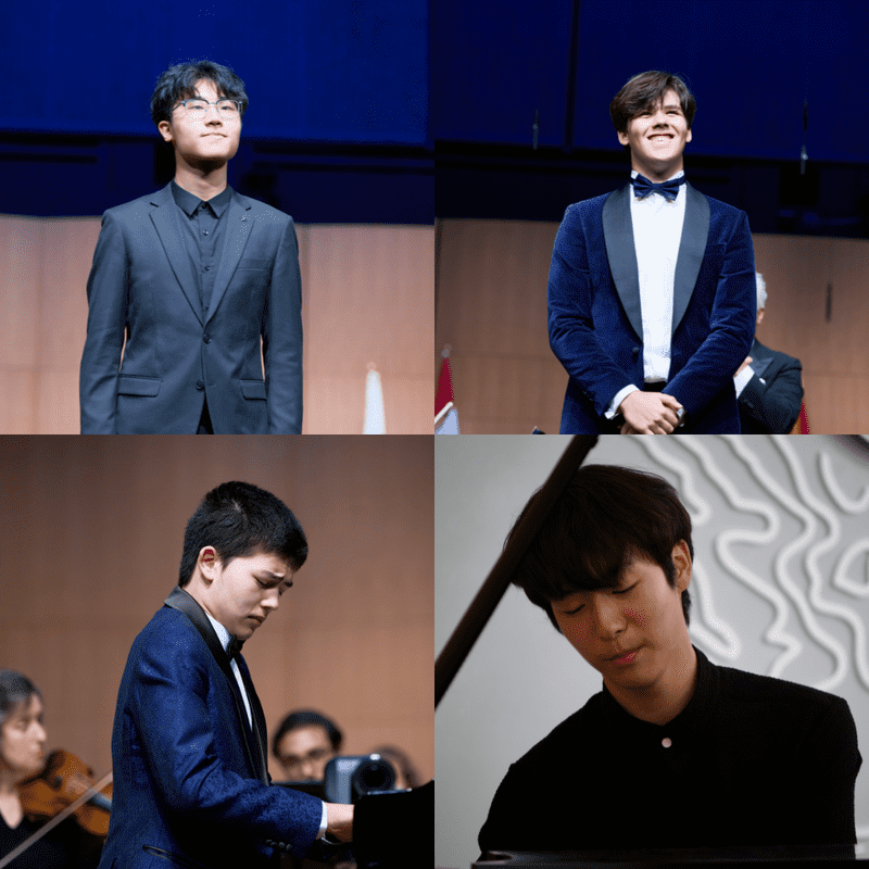 (top left to right) Chenxu Han & Guillermo Hernández Barrocal (bottom left to right) Ryan Huang & Jueon Lee