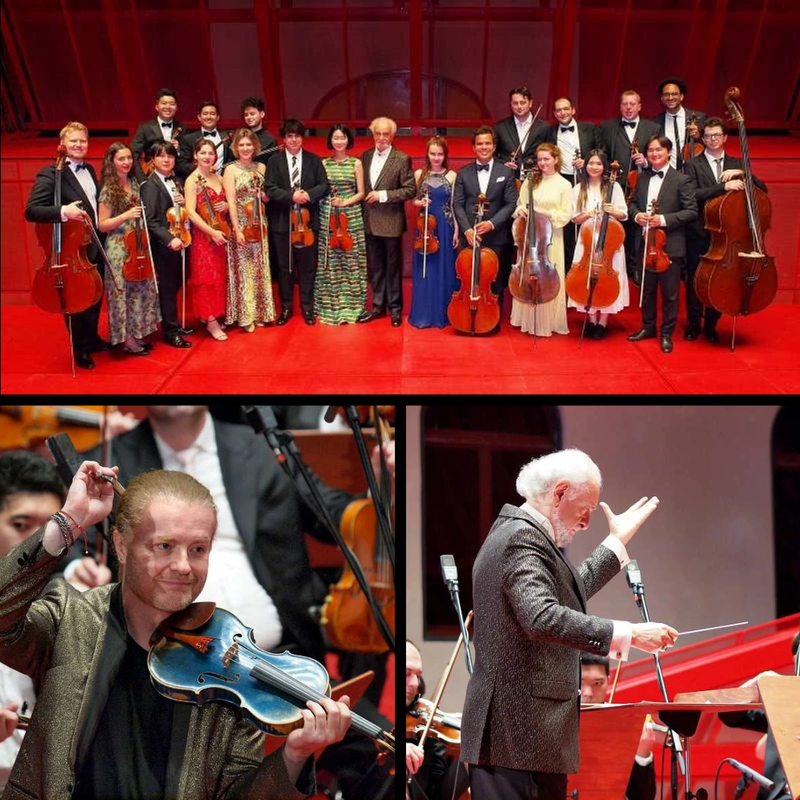 (top) iPalpiti Orchestra; (bottom left to right) Pavel Šporcl & Eduard Schmieder