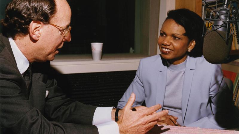 Condoleezza Rice with Mad About Music host Gilbert Kaplan.