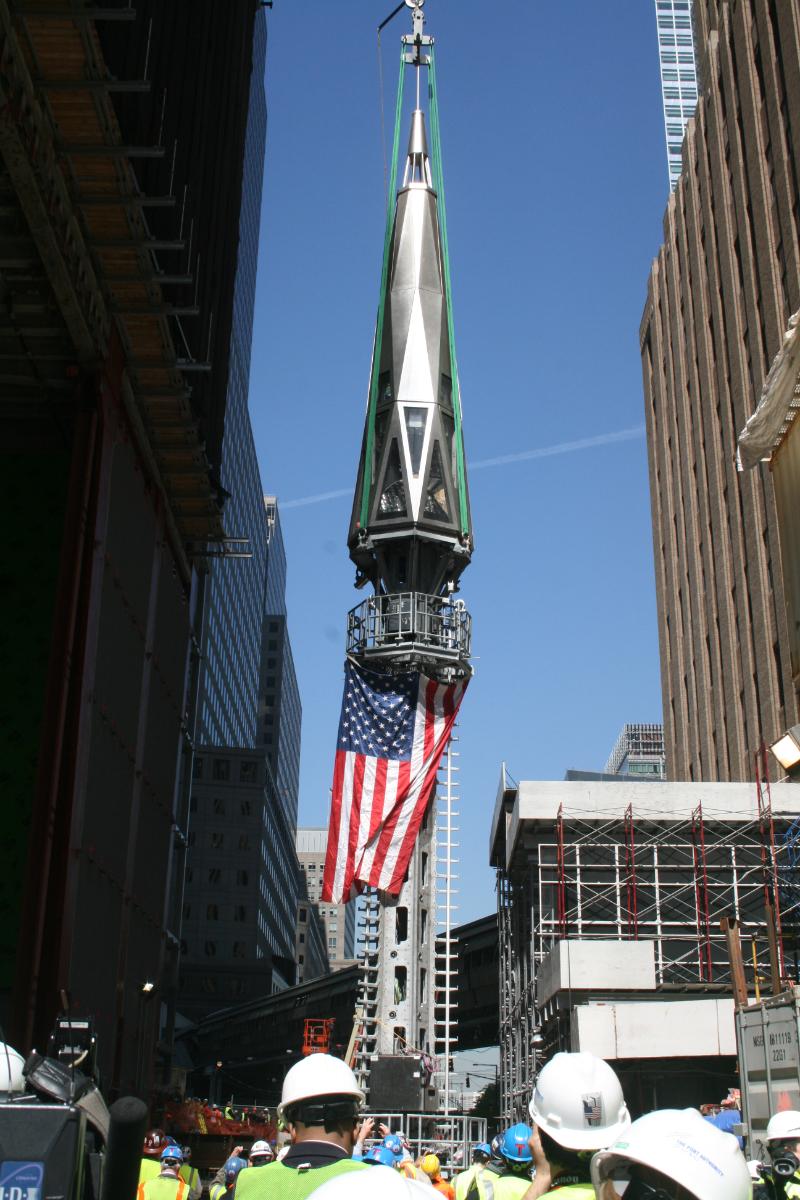 Spire Raised To Top Of One World Trade Center WNYC New York Public 