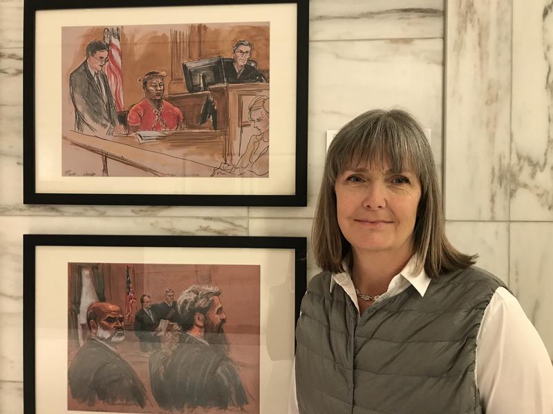 Decades of Court Sketches Find a Home in the Pritzker Legal Research Center   Northwestern Pritzker School of Law News
