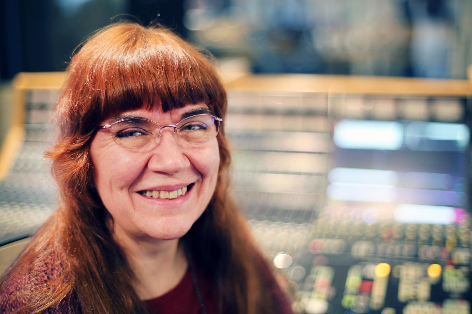 Audio engineer extraordinaire Irene Trudel.