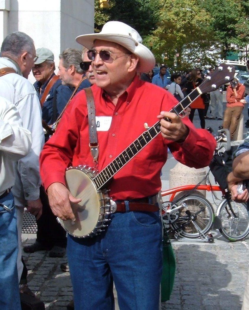 Dave Sear Performing at a Hootenanny in Washington Square Park