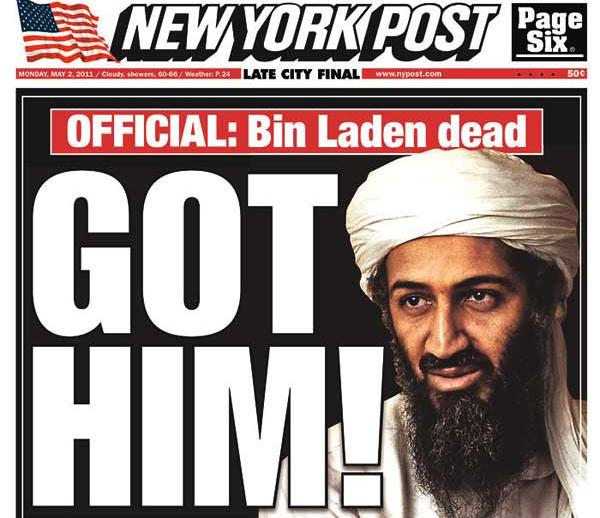 Look Front Pages Osama Bin Laden Is Dead Wnyc News Wnyc