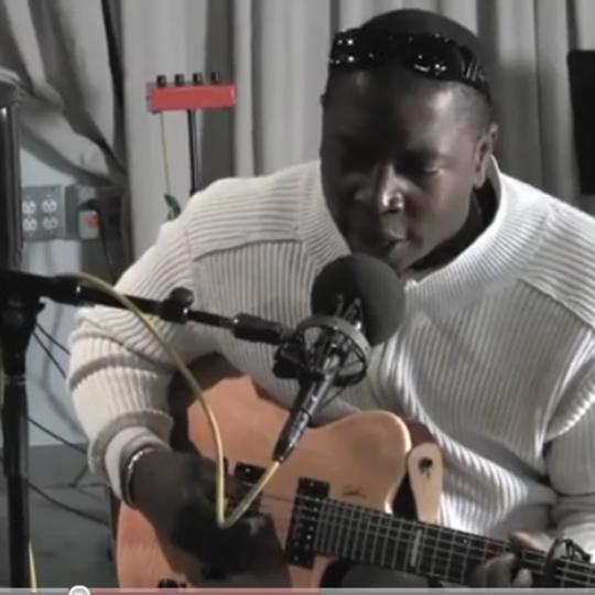 Vieux Farka Touré performing live in the Soundcheck studio
