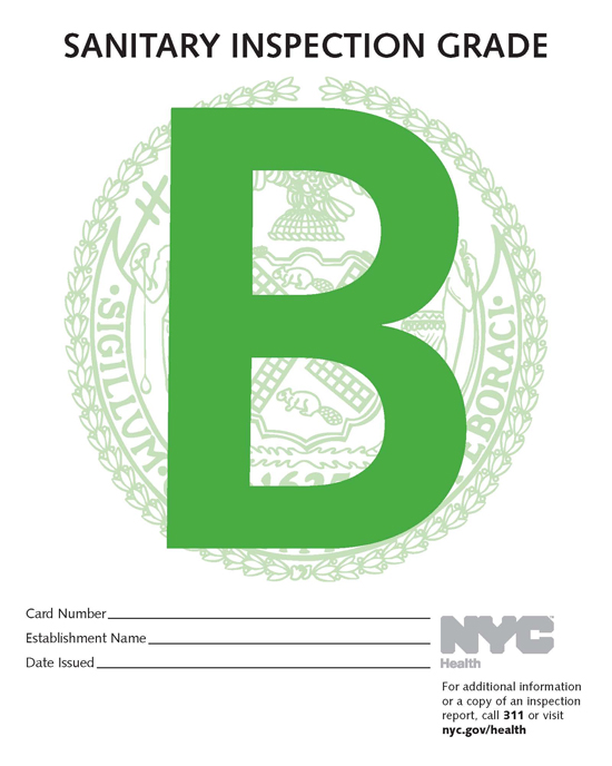 Restaurant Grades B Grade Wnyc News Wnyc