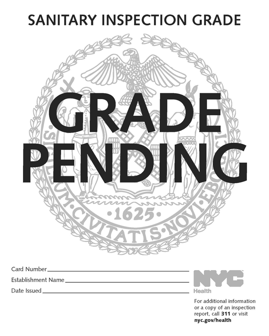 Restaurant Grades Pending Grade Wnyc News Wnyc