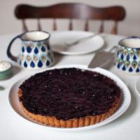 Concord grape tart
