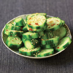 Spicy Sesame Cucumbers