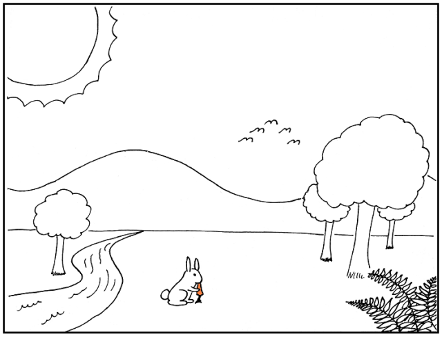 Bunny in a field