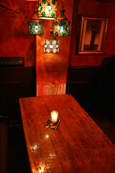 Freddy's brought its old tables from the Prospect Heights location.