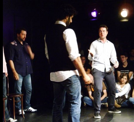 Some of the performers in the improvisational comedy group Mother.