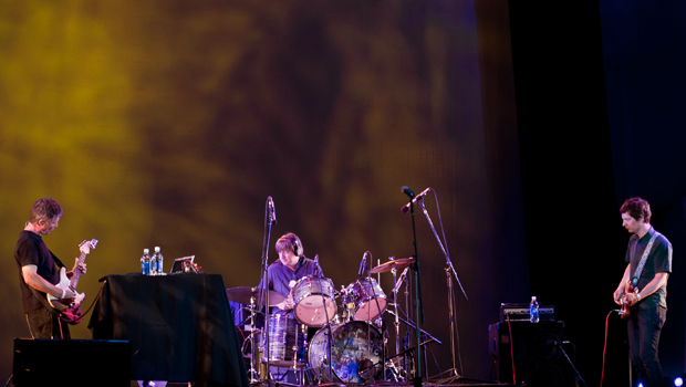 Michael Rother, drummer Steve Shelley and basist Aaron Mullan perform the music of Neu!