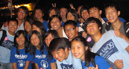 High school student volunteers for John Liu on primary night