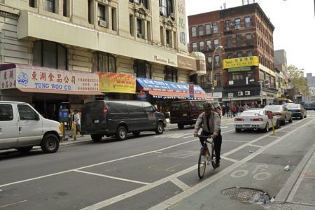 But many bicyclists ride against traffic.