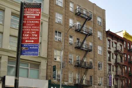 The north side is reserved for deliveries.