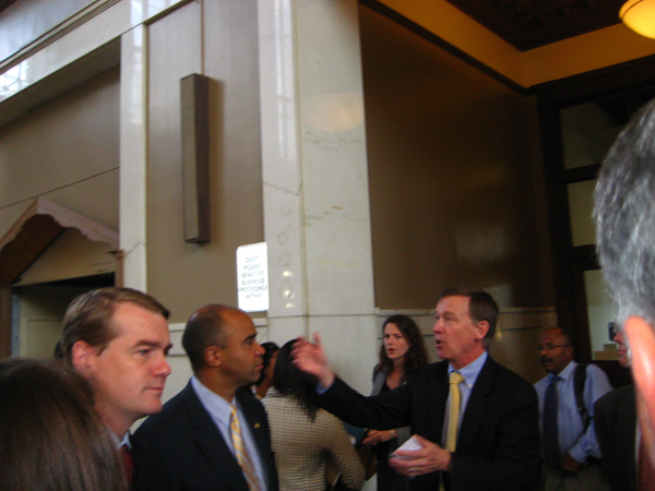 Hickenlooper and Carrion